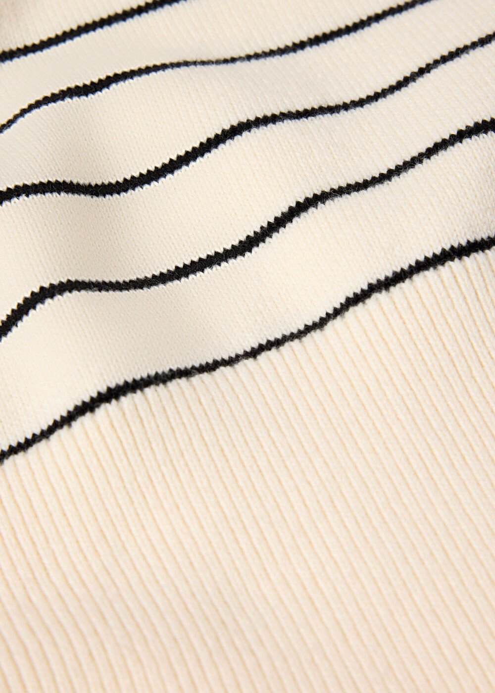Ivory/Multi Classic Stripe Cotton Knit