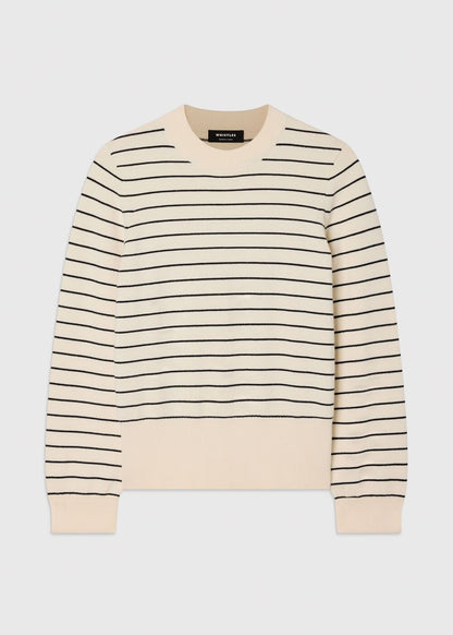 Ivory/Multi Classic Stripe Cotton Knit