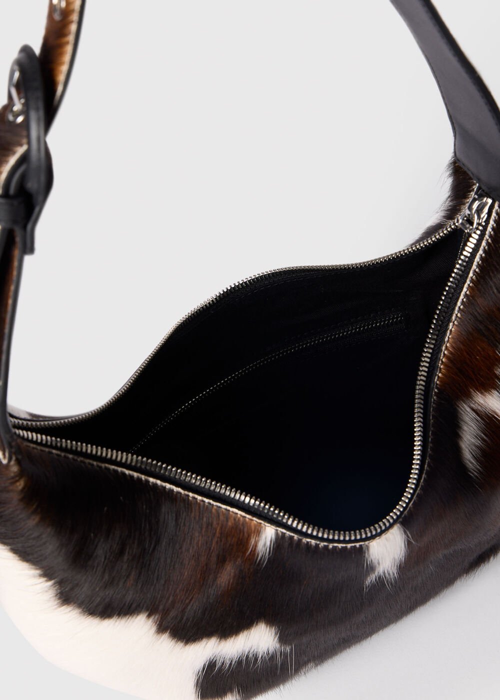 Multicolour Cow Print Hair-On Sia Bag