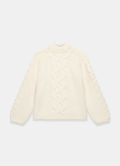Cream Cable Knit Jumper