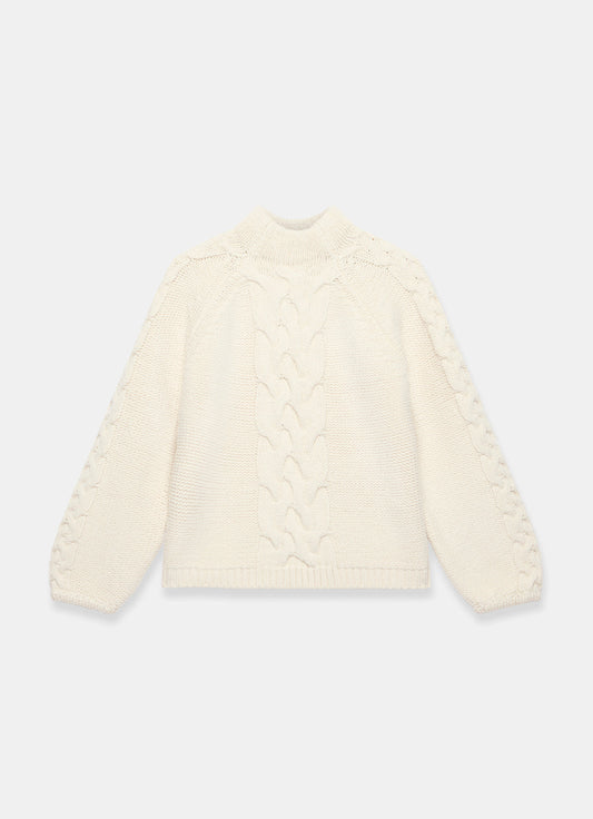 Cream Cable Knit Jumper