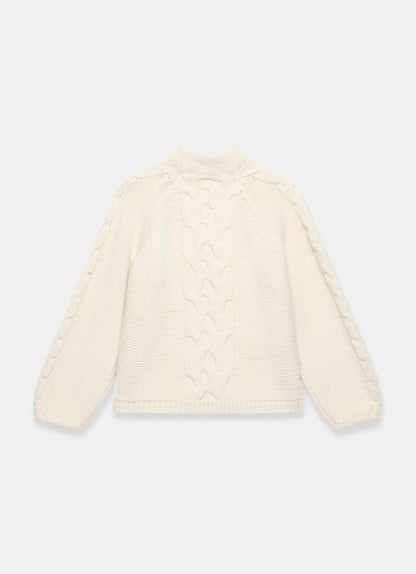 Cream Cable Knit Jumper