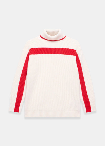 Cream Contast Stripe Jumper