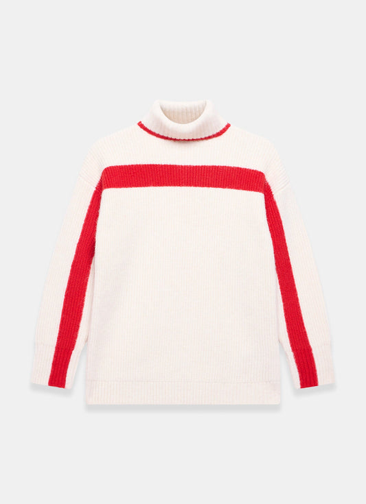 Cream Contast Stripe Jumper