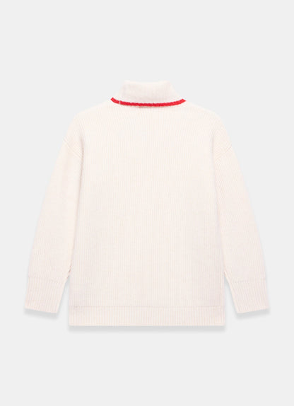 Cream Contast Stripe Jumper