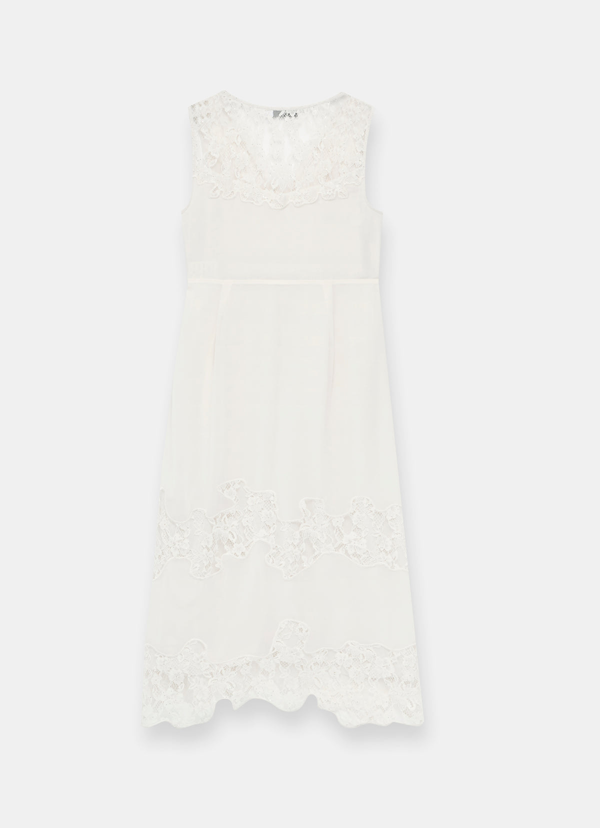 Cream Lace Midi Slip Dress