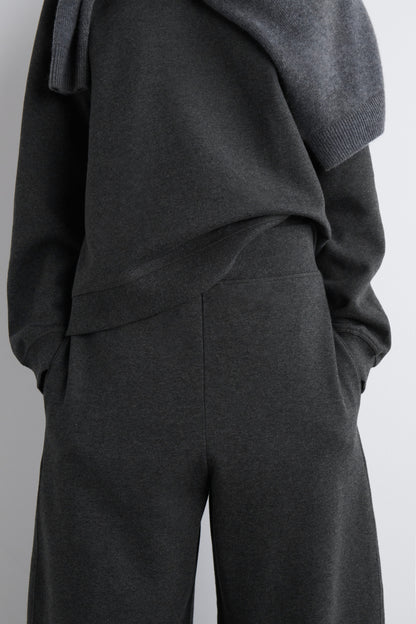 Cotton Wide-Leg Joggers