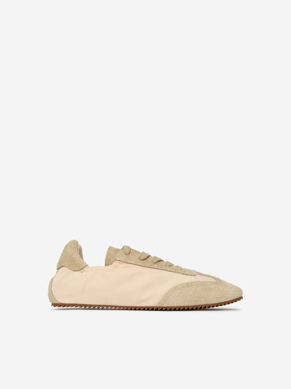 Suede-Nylon Trainers
