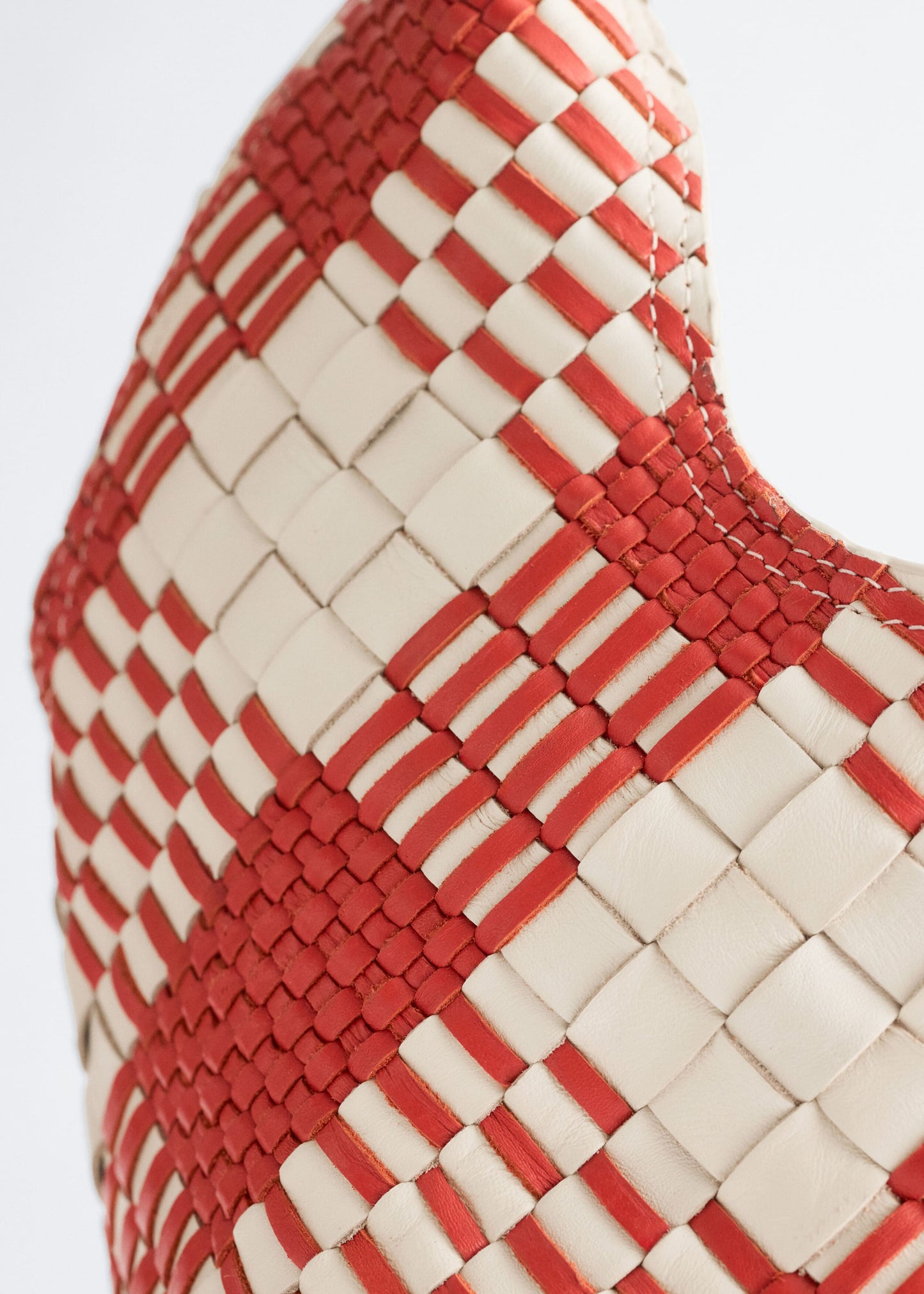 Braided Leather Tote Bag