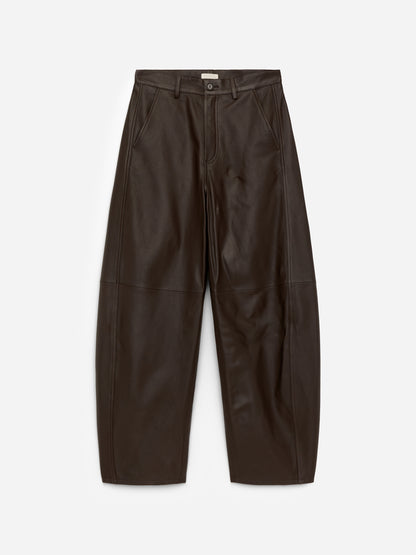 Barrel Leather Trousers