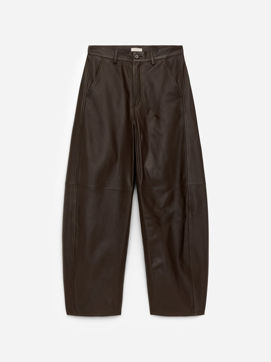 Barrel Leather Trousers