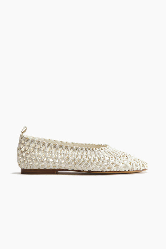 Braided-look ballet flats