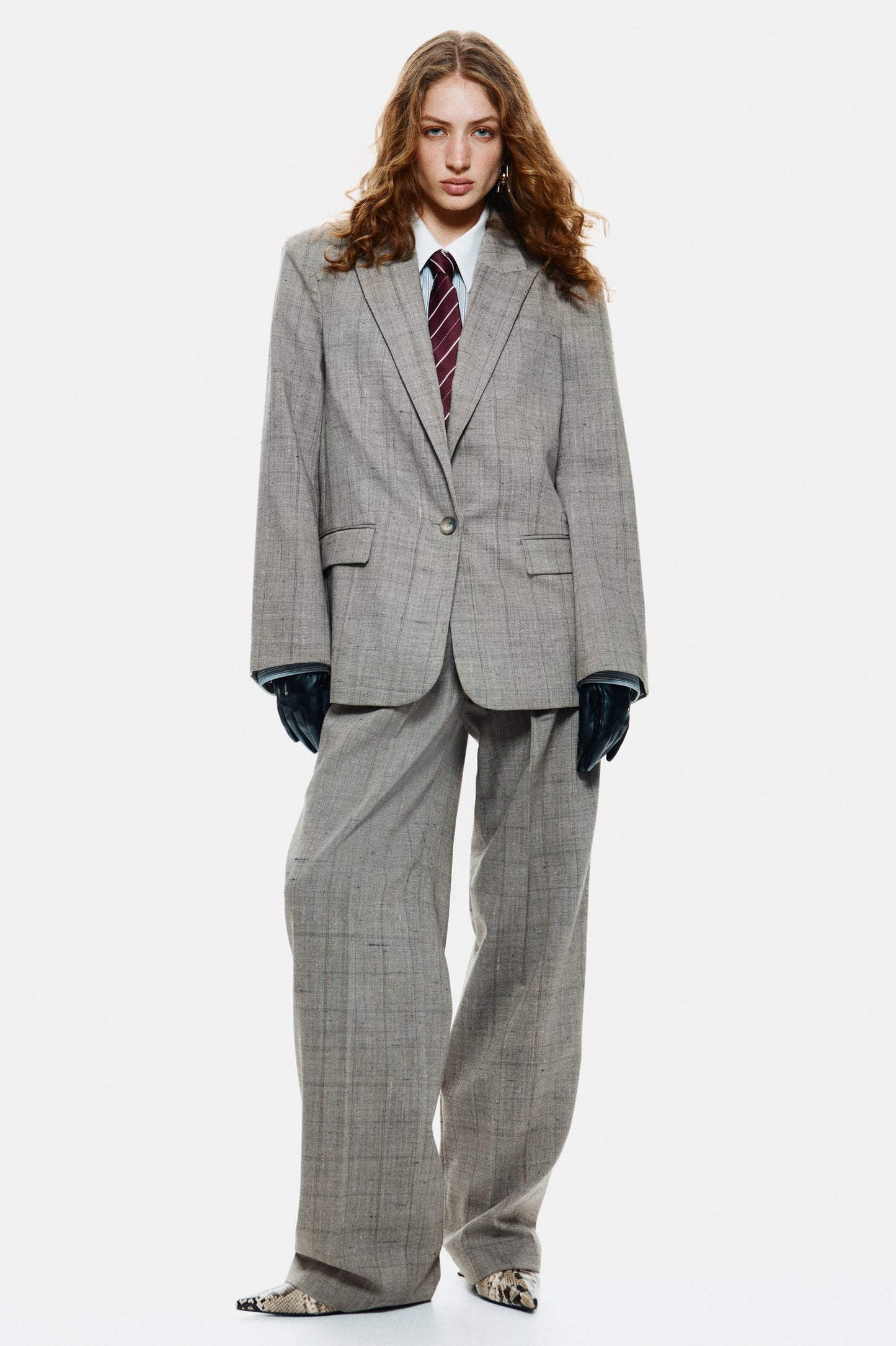 Wool-blend blazer