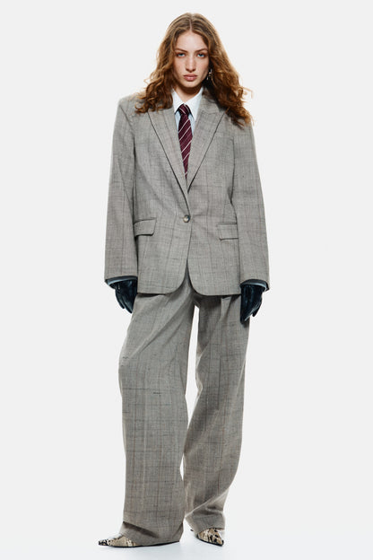Wool-blend blazer