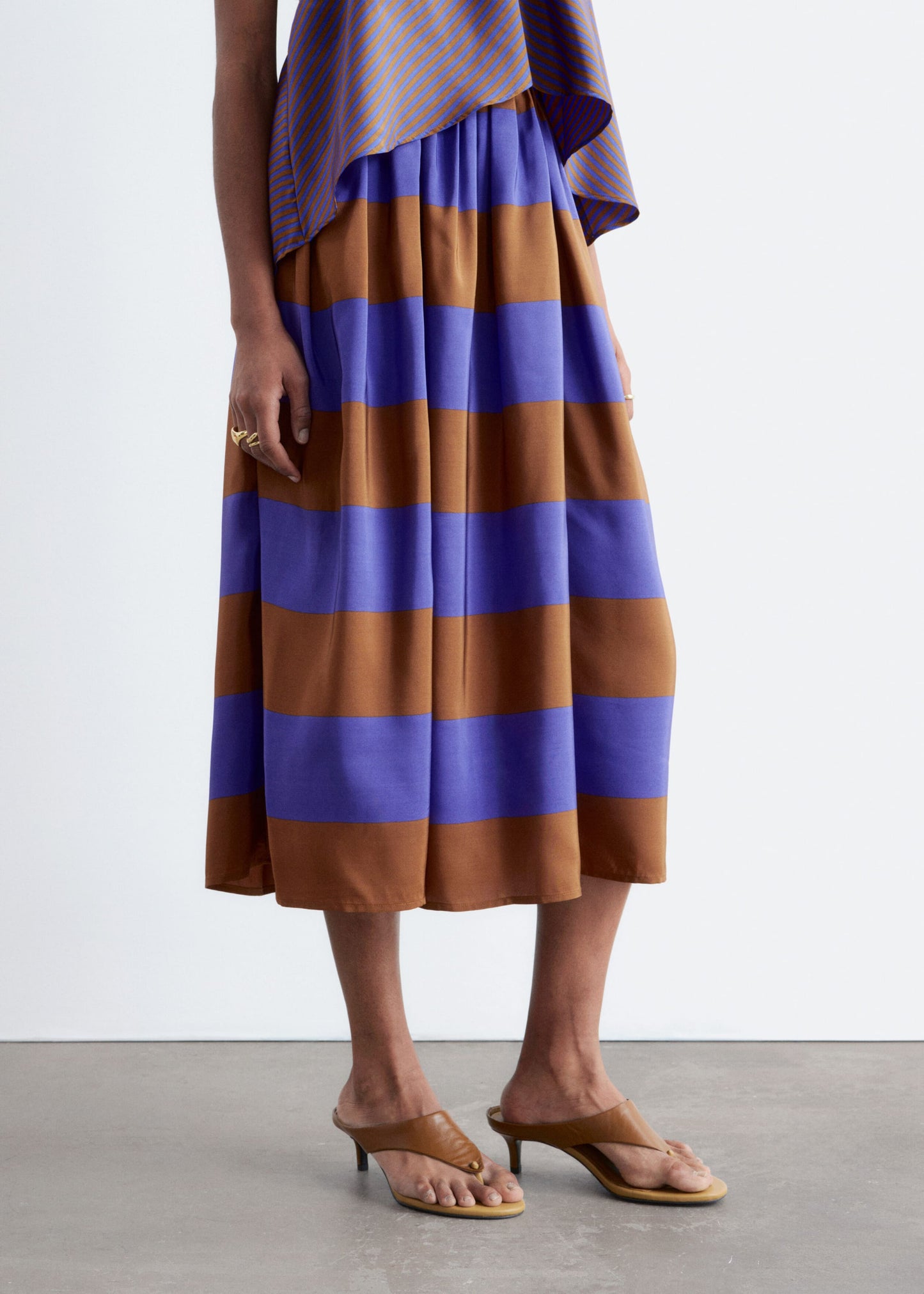 Silk Midi Skirt