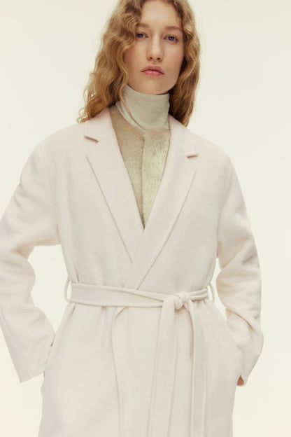 Handmade wool-blend coat