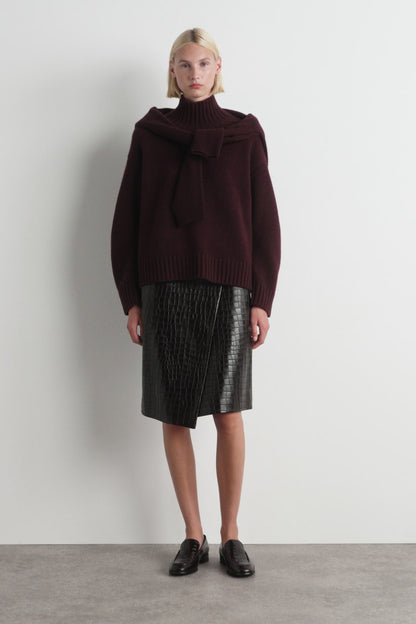 Cashmere Funnel-Neck Jumper