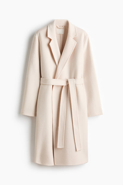 Handmade wool-blend coat