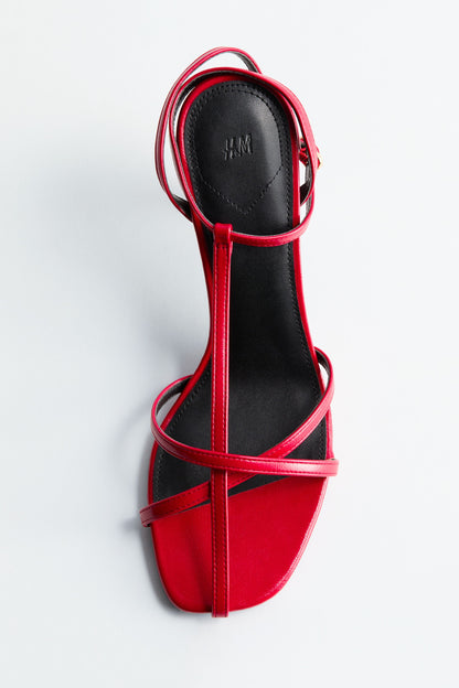 Heeled strappy sandals