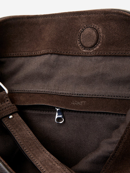 Leather-Suede Tote Bag
