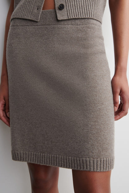 Merino Wool Mini Skirt