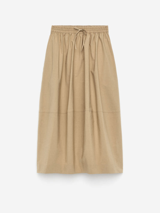 Cotton Midi Skirt
