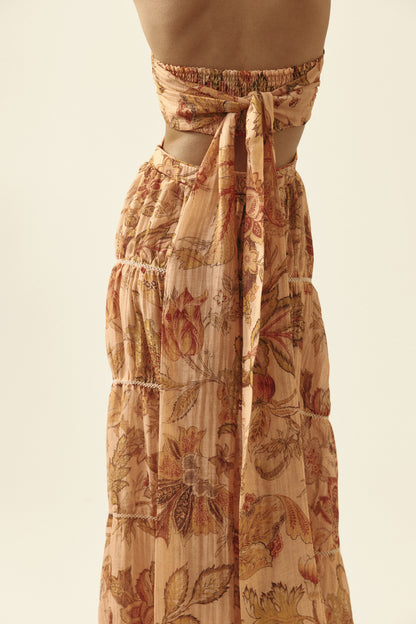 Tiered bandeau dress