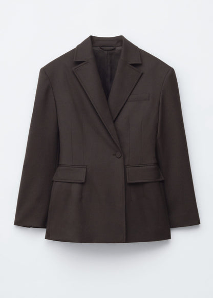 Double-Breasted Wool Blazer