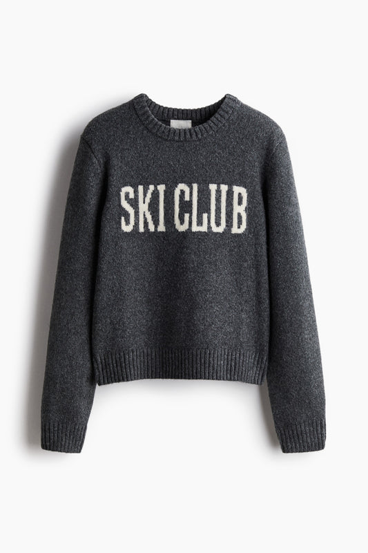 Jacquard-knit jumper