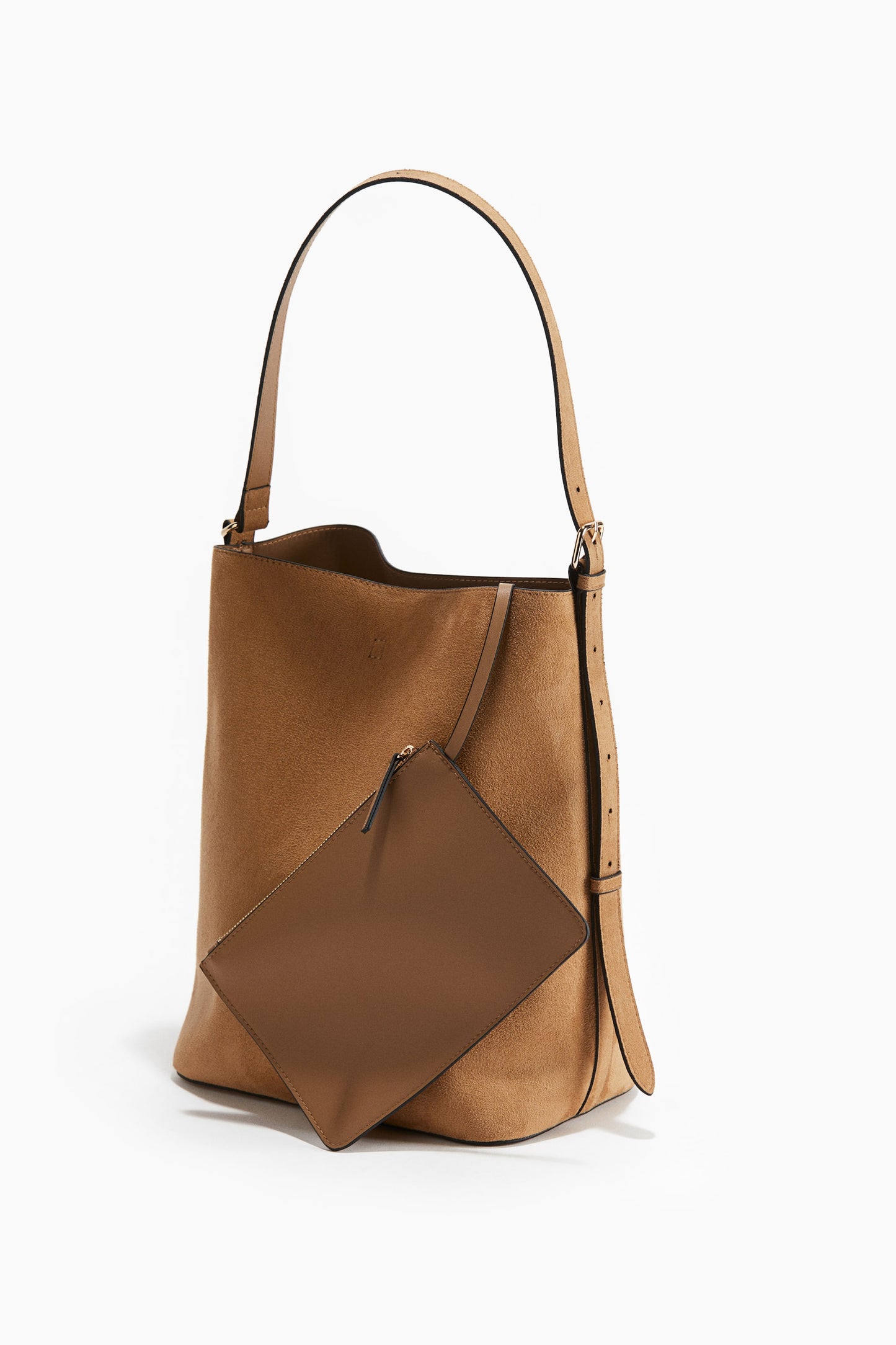 Shopper with pouch