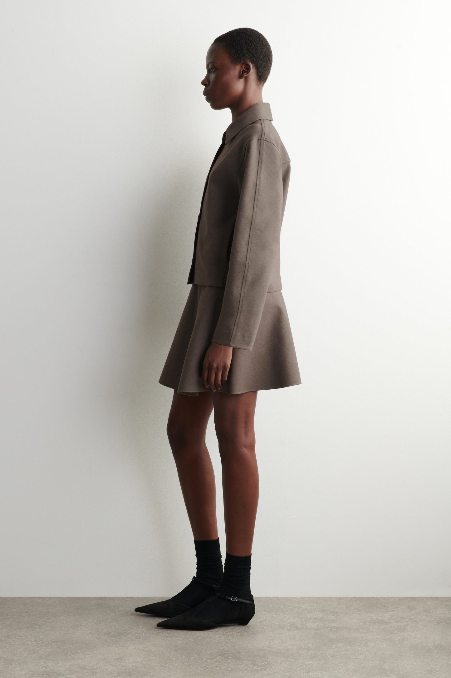 Rounded Jersey Jacket