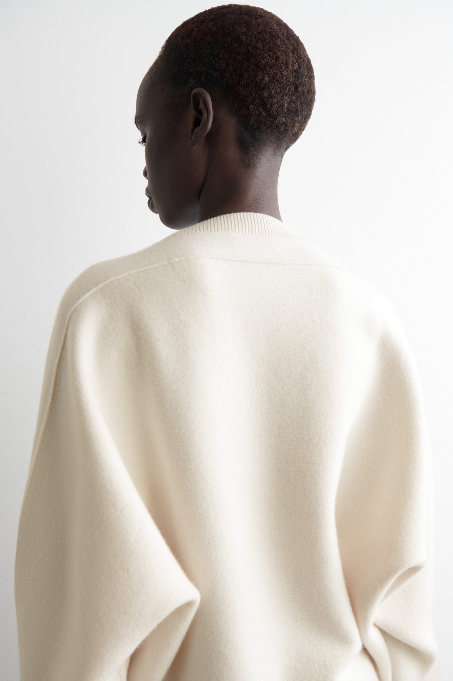 Rounded Double-Faced Wool Jumper