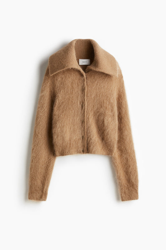 Mohair-blend cardigan