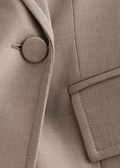 Tapered  Merino-Wool Blazer