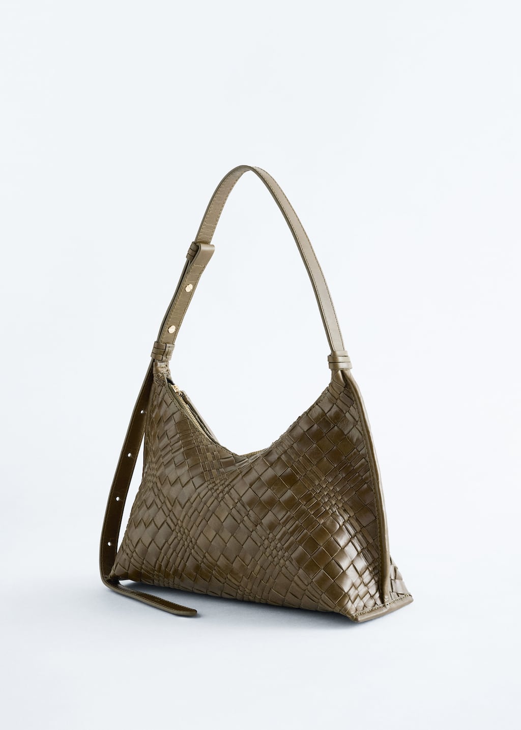 Interwoven Leather Crossbody Bag