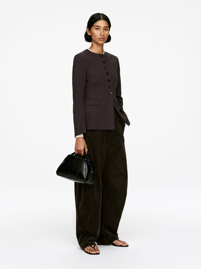 Linen-Blend Blazer