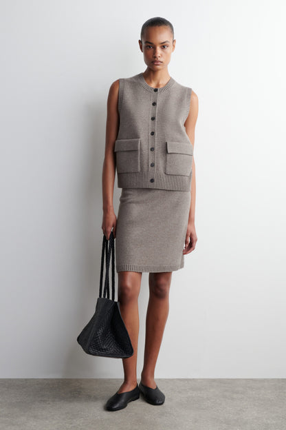 Merino Wool Mini Skirt