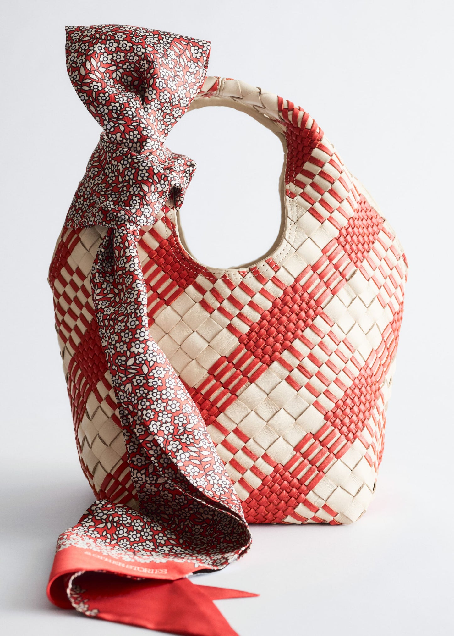 Braided Leather Tote Bag