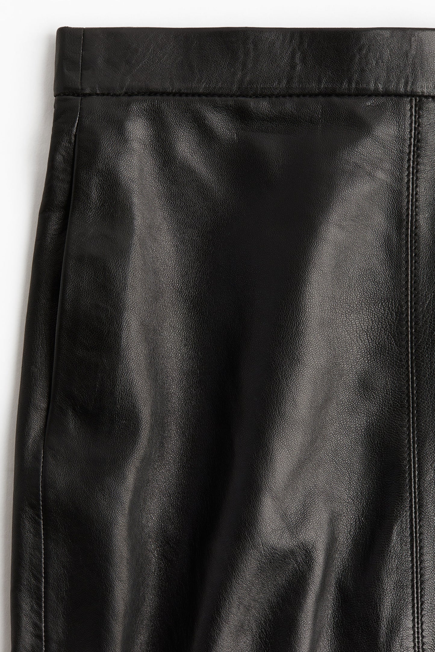 Leather pencil skirt