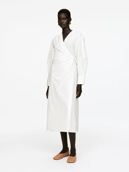 Cotton Wrap Dress