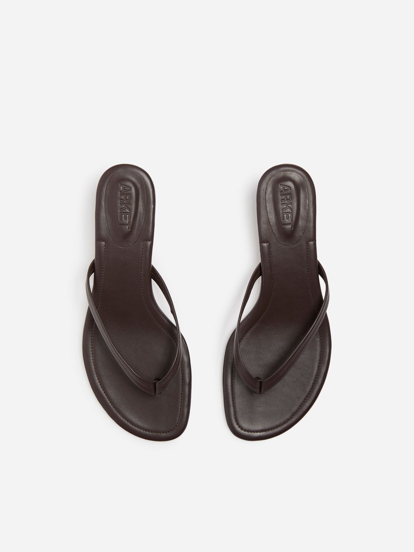 Kitten-heel flip flops