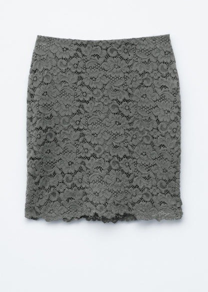 Pencil Lace Midi Skirt