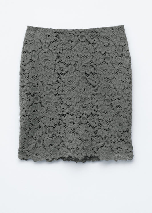 Pencil Lace Midi Skirt