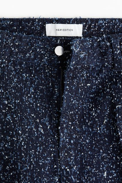 Bouclé denim jeans