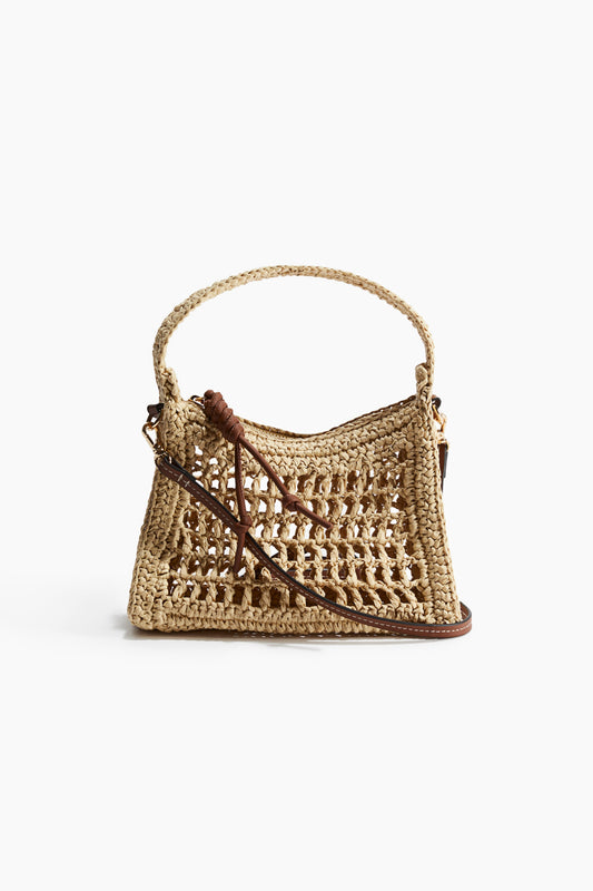 Straw crossbody bag