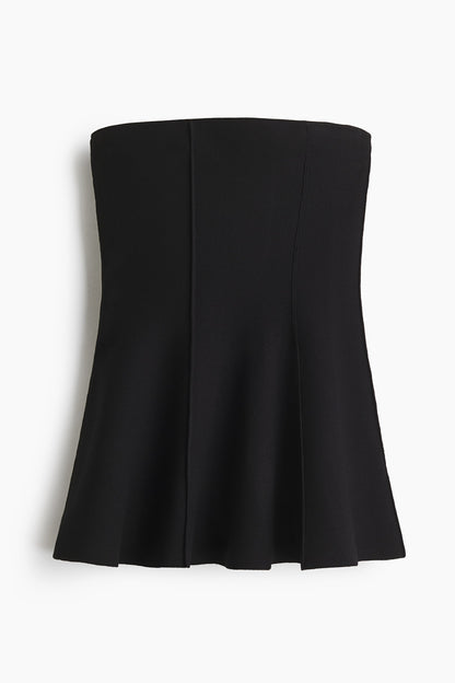Peplum tube top