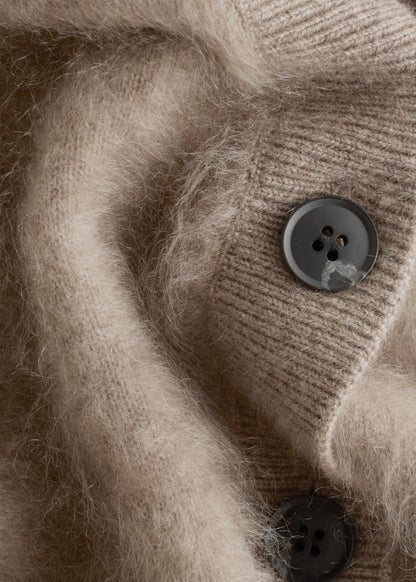 Cropped Cashmere Cardigan