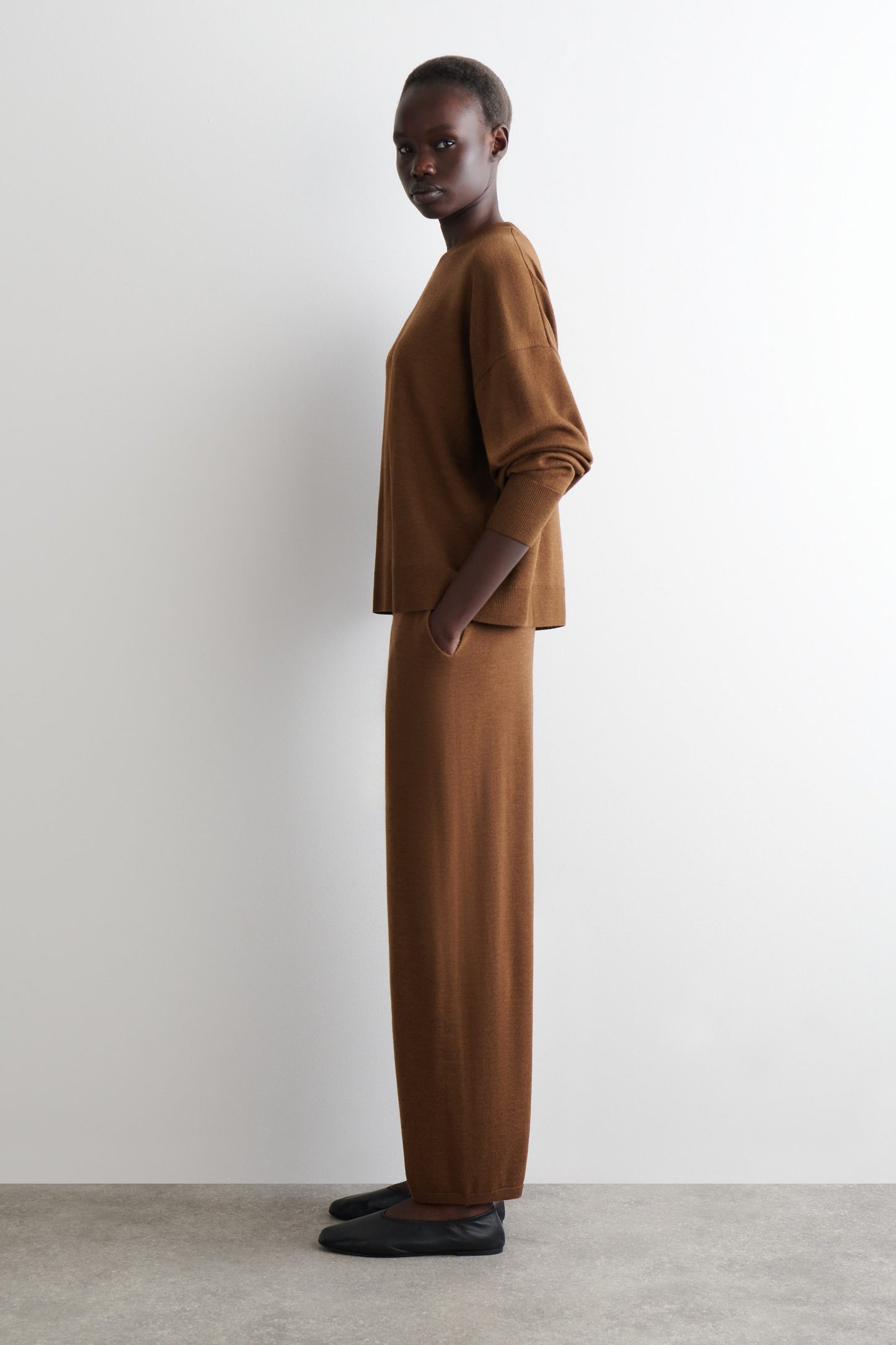 Merino wool crew-neck jumper