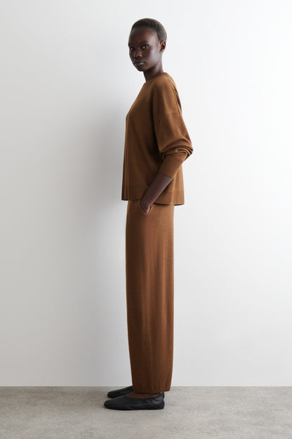 Merino wool crew-neck jumper