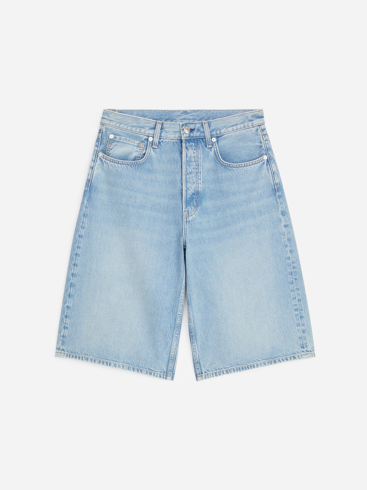 Long Denim Shorts